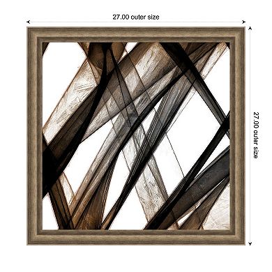 Cross Ways IV by Alonzo Saunders Wood Framed Wall Art Print