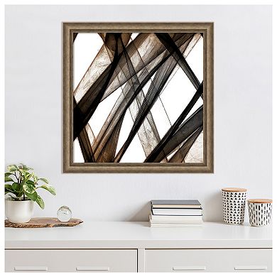 Cross Ways IV by Alonzo Saunders Wood Framed Wall Art Print