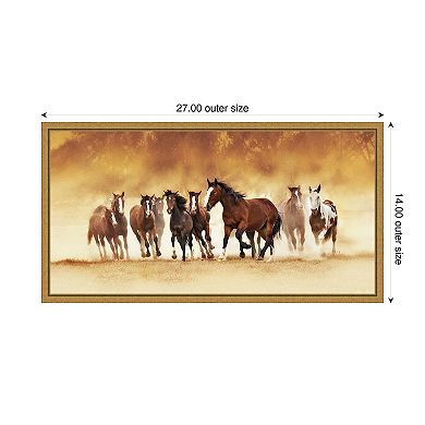 Running Wild by David Drost Framed Canvas Wall Art Print