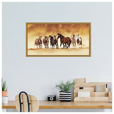 Running Wild by David Drost Framed Canvas Wall Art Print