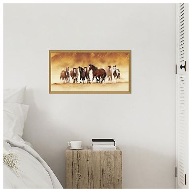 Running Wild by David Drost Framed Canvas Wall Art Print
