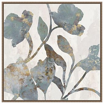 Silhouetted Blooms I by PI Studio Framed Canvas Wall Art Print