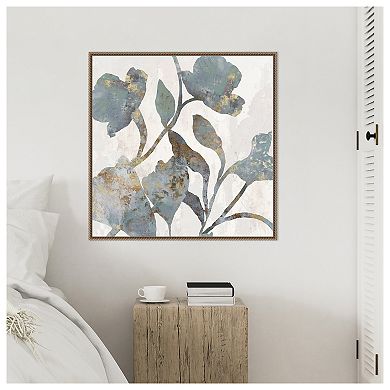 Silhouetted Blooms I by PI Studio Framed Canvas Wall Art Print