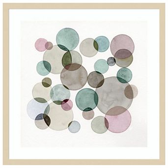 Small Moons by Nikki Galapon Wood Framed Wall Art Print