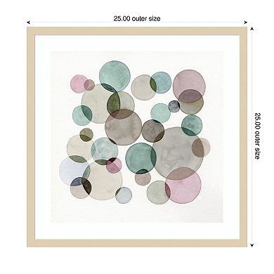 Small Moons by Nikki Galapon Wood Framed Wall Art Print
