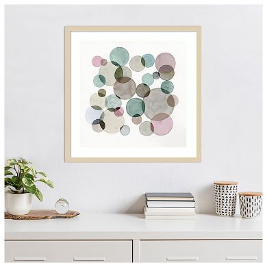 Small Moons by Nikki Galapon Wood Framed Wall Art Print