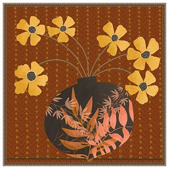 Autumn Flower Vase I by Regina Moore Framed Canvas Wall Art Print