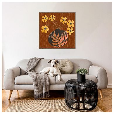 Autumn Flower Vase I by Regina Moore Framed Canvas Wall Art Print