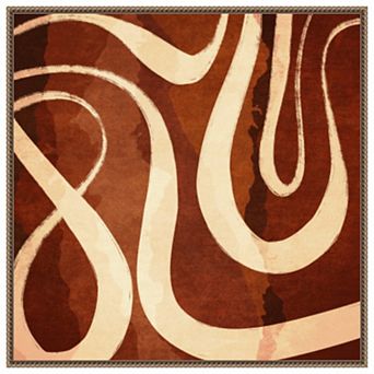 Meandering River 1 by Emel Tunaboylu Framed Canvas Wall Art Print