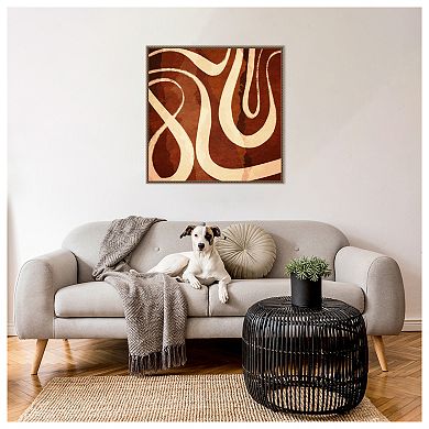 Meandering River 1 by Emel Tunaboylu Framed Canvas Wall Art Print