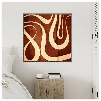 Meandering River 1 by Emel Tunaboylu Framed Canvas Wall Art Print