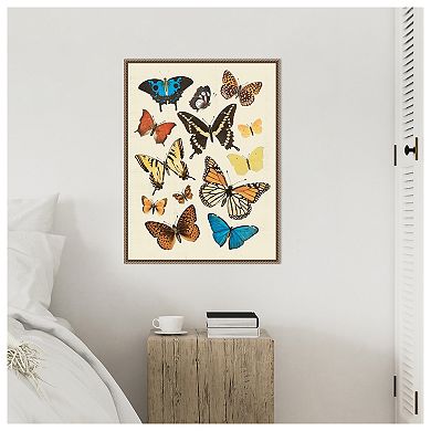 Collected Flutter II by Victoria Barnes Framed Canvas Wall Art Print