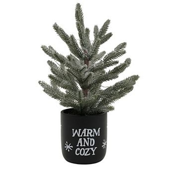 St. Nicholas Square® 16-Inch Artificial Warm and Cozy Vessel Tree