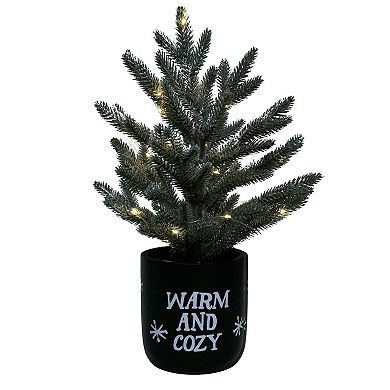St. Nicholas Square® 16-Inch Artificial Warm and Cozy Vessel Tree