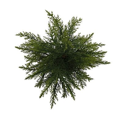 St. Nicholas Square® 16-Inch Artificial Pine in Cement Planter