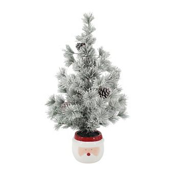 St. Nicholas Square® 26-Inch Artificial Pine Tree in Santa Head Pot