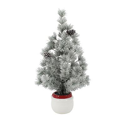St. Nicholas Square® 26-Inch Artificial Pine Tree in Santa Head Pot