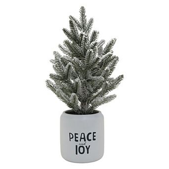 St. Nicholas Square® 16-Inch Artificial Peace and Joy Vessel Tree