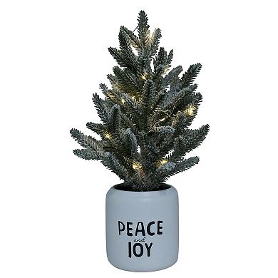 St. Nicholas Square® 16-Inch Artificial Peace and Joy Vessel Tree