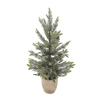 St. Nicholas Square® 26-Inch Artificial Pine Tree in Raw Wood Pot