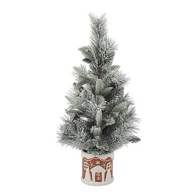 St. Nicholas Square® 26-Inch Artificial Pine Tree in Gingerbread Pot