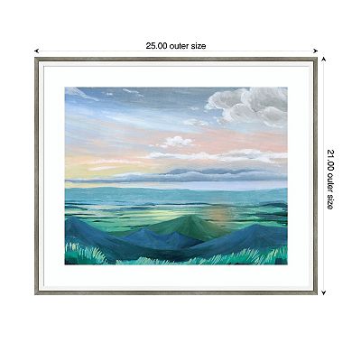 Sunset Outlook II by Grace Popp Wood Framed Wall Art Print