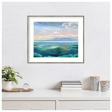 Sunset Outlook II by Grace Popp Wood Framed Wall Art Print