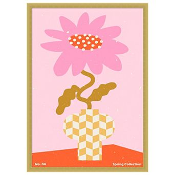 Spring Flower No 4 by Nktn Wood Framed Wall Art Print