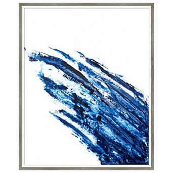 Indigo Arch II by Michael Willett Wood Framed Wall Art Print