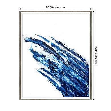 Indigo Arch II by Michael Willett Wood Framed Wall Art Print