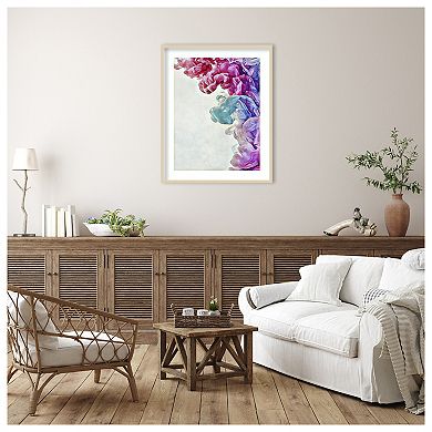Cotton Candy Clouded Water I by Ashley Aldridge Wood Framed Wall Art Print