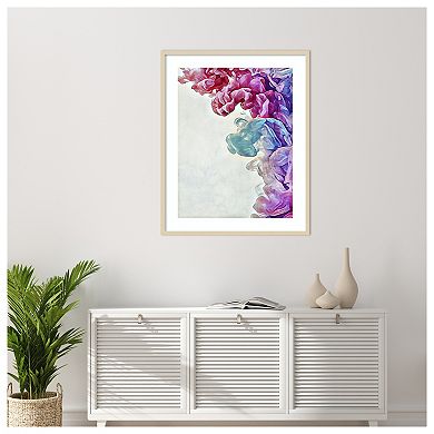 Cotton Candy Clouded Water I by Ashley Aldridge Wood Framed Wall Art Print