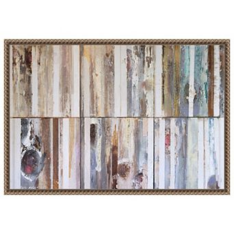 Textured Grain VII by Erin McGee Ferrell Framed Canvas Wall Art Print