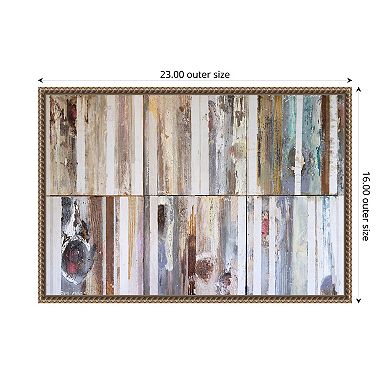 Textured Grain VII by Erin McGee Ferrell Framed Canvas Wall Art Print