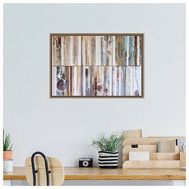 Textured Grain VII by Erin McGee Ferrell Framed Canvas Wall Art Print