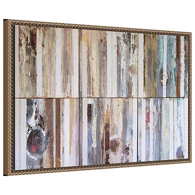Textured Grain VII by Erin McGee Ferrell Framed Canvas Wall Art Print