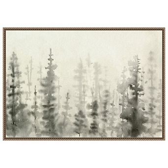 Ink Pine Woods III by Emma Caroline Framed Canvas Wall Art Print