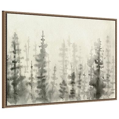 Ink Pine Woods III by Emma Caroline Framed Canvas Wall Art Print