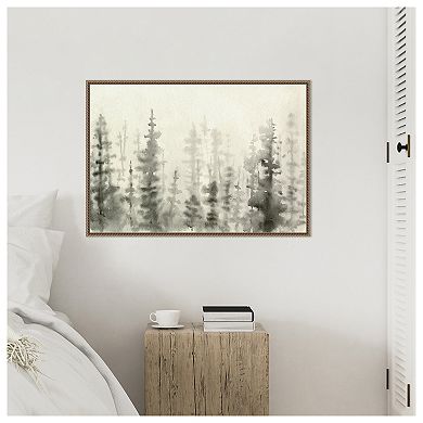 Ink Pine Woods III by Emma Caroline Framed Canvas Wall Art Print