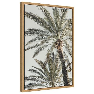 Palm 005 by Pictufy Studio III Framed Canvas Wall Art Print