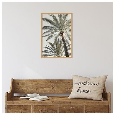 Palm 005 by Pictufy Studio III Framed Canvas Wall Art Print