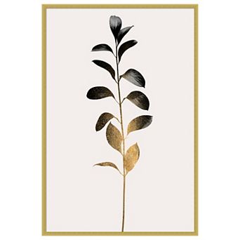 Monochromatic No 9 Beige by Eins Kubistika Wood Framed Wall Art Print