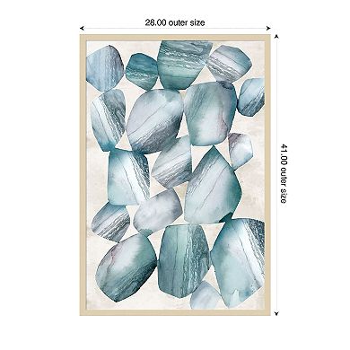 Rhythmic Movements by Emma Peal Wood Framed Wall Art Print