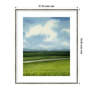 Blue Ridge Path II by Grace Popp Wood Framed Wall Art Print