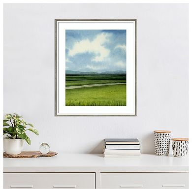 Blue Ridge Path II by Grace Popp Wood Framed Wall Art Print