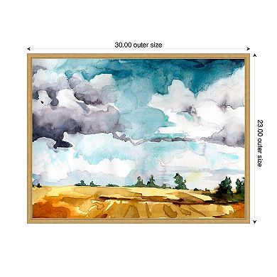 Open Skies III by Paul Mccreery Framed Canvas Wall Art Print