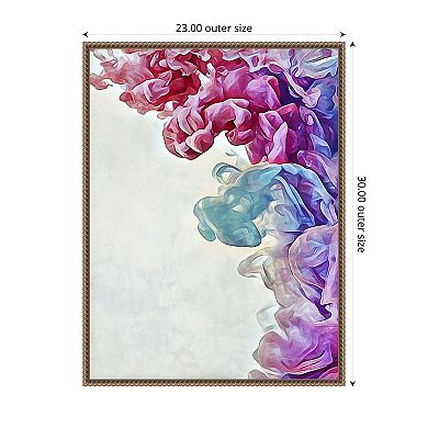 Cotton Candy Clouded Water I by Ashley Aldridge Framed Canvas Wall Art Print