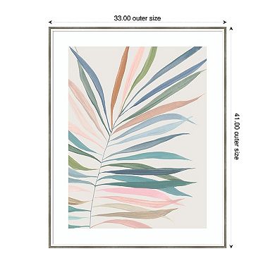 Tropical Harmony II by Hannah Dawson Wood Framed Wall Art Print