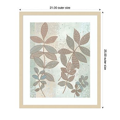 Leaf Cluster I by Tim Otoole Wood Framed Wall Art Print
