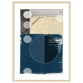 Bluff Block I by Cartissi Wood Framed Wall Art Print